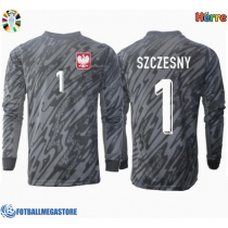 Fotballdrakt Herre Polen Wojciech Szczesny #1 Keeper Bortedrakt EM 2024 Langermet